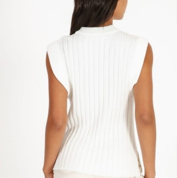 Milk & Honey white cotton rib top - Picture 2 of 3